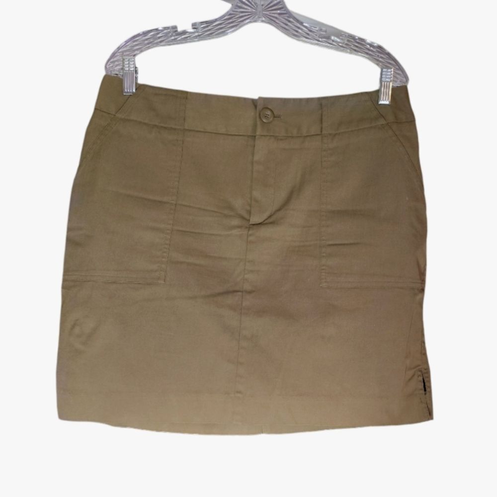 Mossimo Stretch Hunter Green Mini Cargo Skirt Siz… - image 4